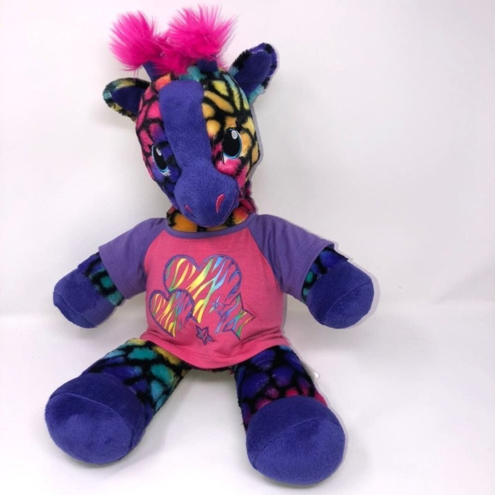 BUILD A Bear Giraffe Rainbow plush stuff animal